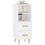 vidaXL Buffet Blanc 34 5x34x90 cm Bois d'ingénierie