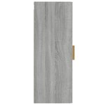 vidaXL Armoire murale Sonoma gris 34 5x34x90 cm Bois d'ingénierie