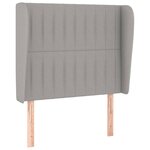 vidaXL Sommier à lattes de lit et matelas Gris clair 90x190 cm Tissu