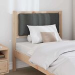 vidaXL Tête de lit capitonnée avec tête de lit Marron 80 cm Pin massif