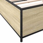 vidaXL Cadre de lit sans matelas chêne sonoma 150x200 cm