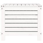 vidaXL Repose-pied de jardin blanc 62x63 5x53 5 cm bois de pin massif