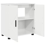 vidaXL Cabinet de salle de bain Blanc brillant 61 x 35 x 64 cm