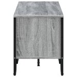 vidaXL Meuble TV sonoma gris 180x34x41 cm bois d'ingénierie