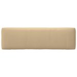 vidaXL Canapé central palette de jardin Gris Bois de pin imprégné