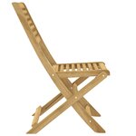 vidaXL Chaises pliables de jardin lot de 4 bois massif d'acacia