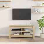 vidaXL MeubleTVd'Angle Chêne Sonoma 102 x 40 5 x 45 cm