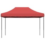 vidaXL Tente de réception pliable escamotable bordeaux 410x279x315 cm