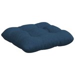 vidaXL Coussins de siège 4 Pièces Bleu 45 x 45 x 12 cm tissu