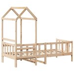 vidaXL Lit de jour avec toit 90x200 cm bois de pin massif