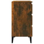 vidaXL Buffet Chêne fumé 60x35x69 cm Bois d'ingénierie