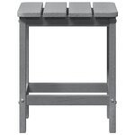 vidaXL Table d'appoint Adirondack Gris clair 38x38x45 cm HDPE