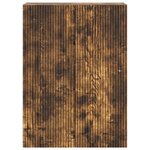 vidaXL Armoire Murale 66 x 34 5 x 90 cm Bois d'ingénierie Chêne fumé