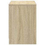 vidaXL Meuble TV avec LED chêne sonoma 100x34x50 cm bois d'ingénierie