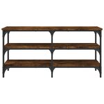 vidaXL Banc à chaussures chêne fumé 100x38 5x49 cm bois d'ingénierie