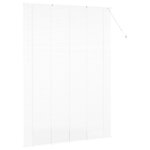 vidaXL Store de Fenêtre avec des rideaux Autre Blanc 155 x 220 cm Aluminium