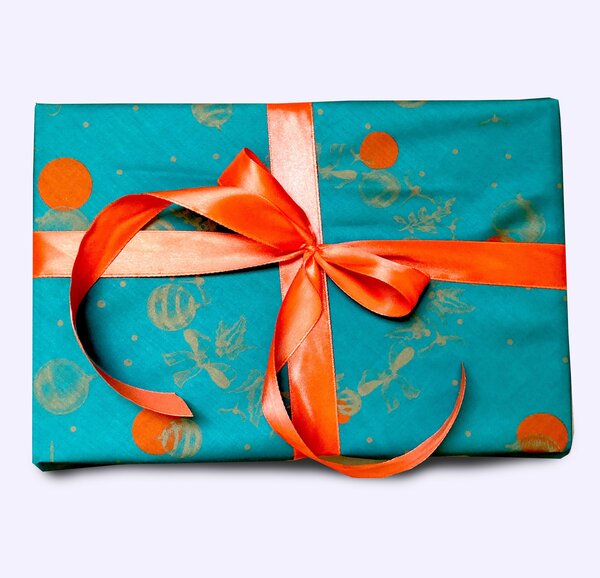 Emballage Furoshiki Satin Luxe 100 Coton : Un Baiser a Minuit M