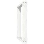 vidaXL Pieds de table à manger en U 2 pièces Blanc 80 x (72-73) cm Acier