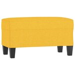 vidaXL Banc Jaune clair 70x35x41 cm Tissu