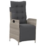 vidaXL Ensemble de salle à manger de jardin 7 pièces Gris clair Poly Rattan