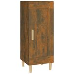 vidaXL Buffet Chêne fumé 34 5x34x90 cm Bois d'ingénierie