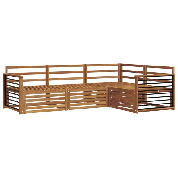 vidaXL Ensemble de canapés d'extérieur 4 pc Naturel