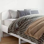 vidaXL Tête de lit blanc 160 cm bois massif de pin