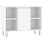 vidaXL Ensemble de meubles salle de bain 3 Pièces blanc bois d'ingénierie
