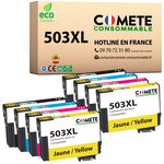 COMETE, Entreprise française - Cartouche 503XL - pack de 8 Compatibles avec EPSON