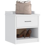 vidaXL Banc de couloir SANDNES blanc 45x40x50 cm bois de pin massif