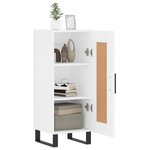 vidaXL Buffet blanc 34 5x34x90 cm bois d'ingénierie