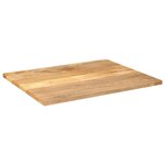 vidaXL Dessus de table 90x80x3 8 cm rectangulaire bois massif manguier