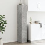 vidaXL Armoire d'apothicaire gris béton 30x41x174 5 cm bois ingénierie