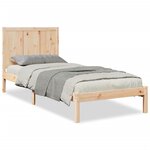 vidaXL Cadre de lit extra long sans matelas 100x220 cm bois massif