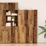vidaXL Haut Armoire Bois ancien 50 x 42 5 x 185 cm Bois d'ingénierie