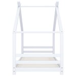 vidaXL Cadre de lit d'enfant Blanc Bois de pin massif 90x200 cm