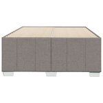 vidaXL Cadre de lit sans matelas taupe 120x190 cm tissu