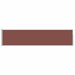 vidaXL Auvent latéral rétractable de patio 120x500 cm Marron