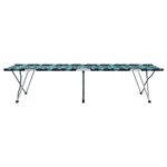 vidaXL Lit de camping pliant 2 Pièces Motif de feuille 62 x 194 x 42 cm
