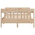 vidaXL Cadre de lit sans matelas 160x200 cm bois massif de pin