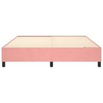 vidaXL Cadre de lit sans matelas rose 160x200 cm velours