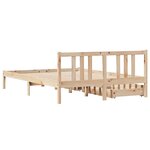 vidaXL Cadre de lit sans matelas 120x200 cm bois de pin massif