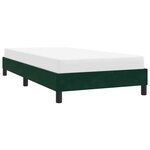 vidaXL Cadre de lit sans matelas vert foncé 80x220 cm velours