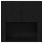 vidaXL Haut de buffet Chêne noir 80 x 33 x 150 cm Bois d'ingénierie