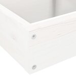 vidaXL Jardinière 4 niveaux 80 5x79x36 cm blanc bois de pin massif