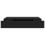 vidaXL Étagère murale flottante avec tiroir Noir 48x25x8 cm
