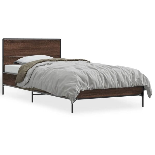 vidaXL Cadre de lit sans matelas chêne marron 90x190 cm