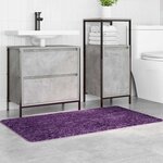 vidaXL Tapis de bain antidérapant Violet 70 x 120 cm PP