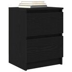 vidaXL Meuble TV noir 40x35x54 cm bois d'ingénierie