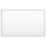 vidaXL Ensemble de meubles de salle de bain 2 Pièces blanc brillant